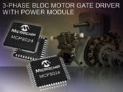 Dispositivo auxiliar de CC sin escobillas y trifásico que permite a Microchip ofrecer soluciones completas y robustas para sistemas de motores
