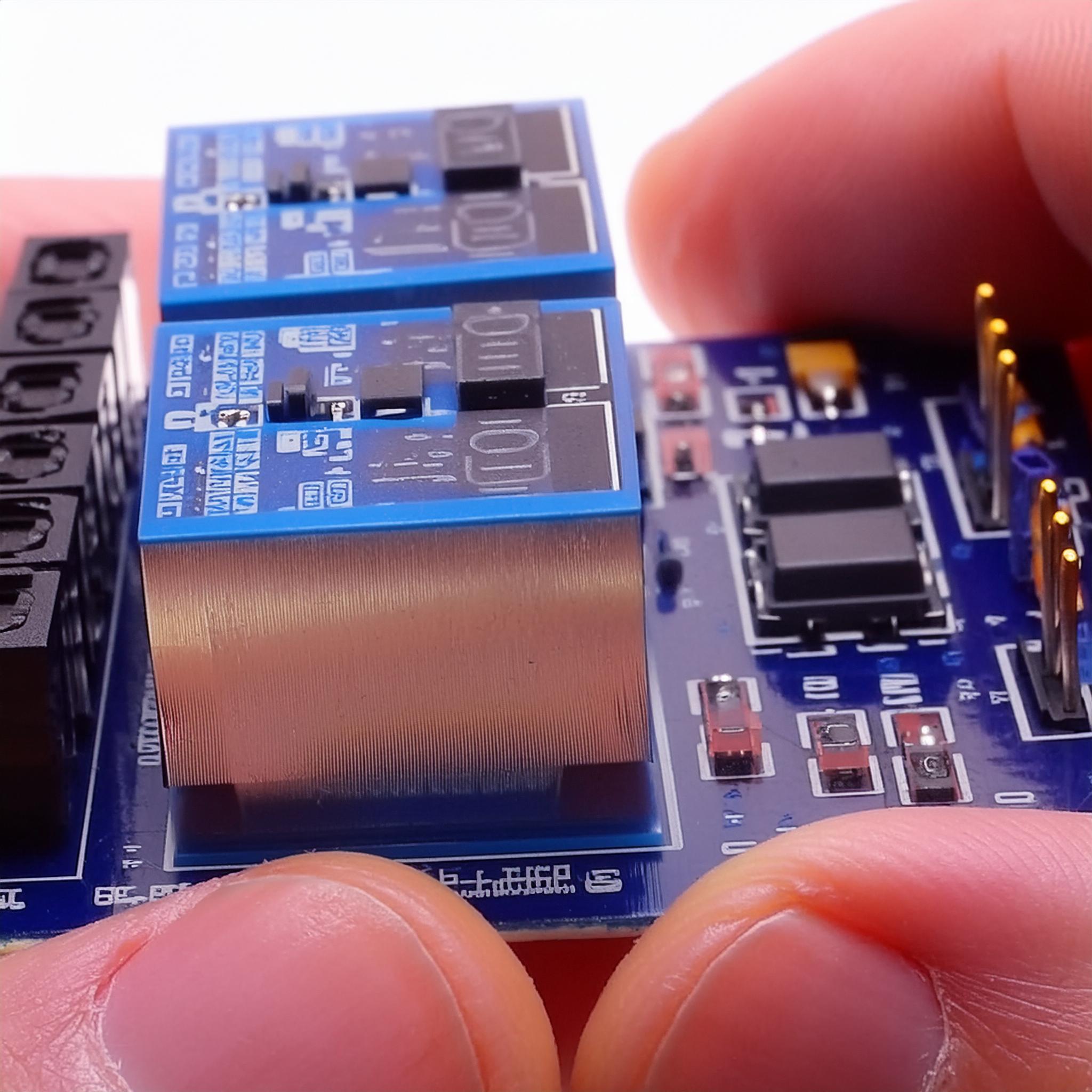 parallel relay with capacitor