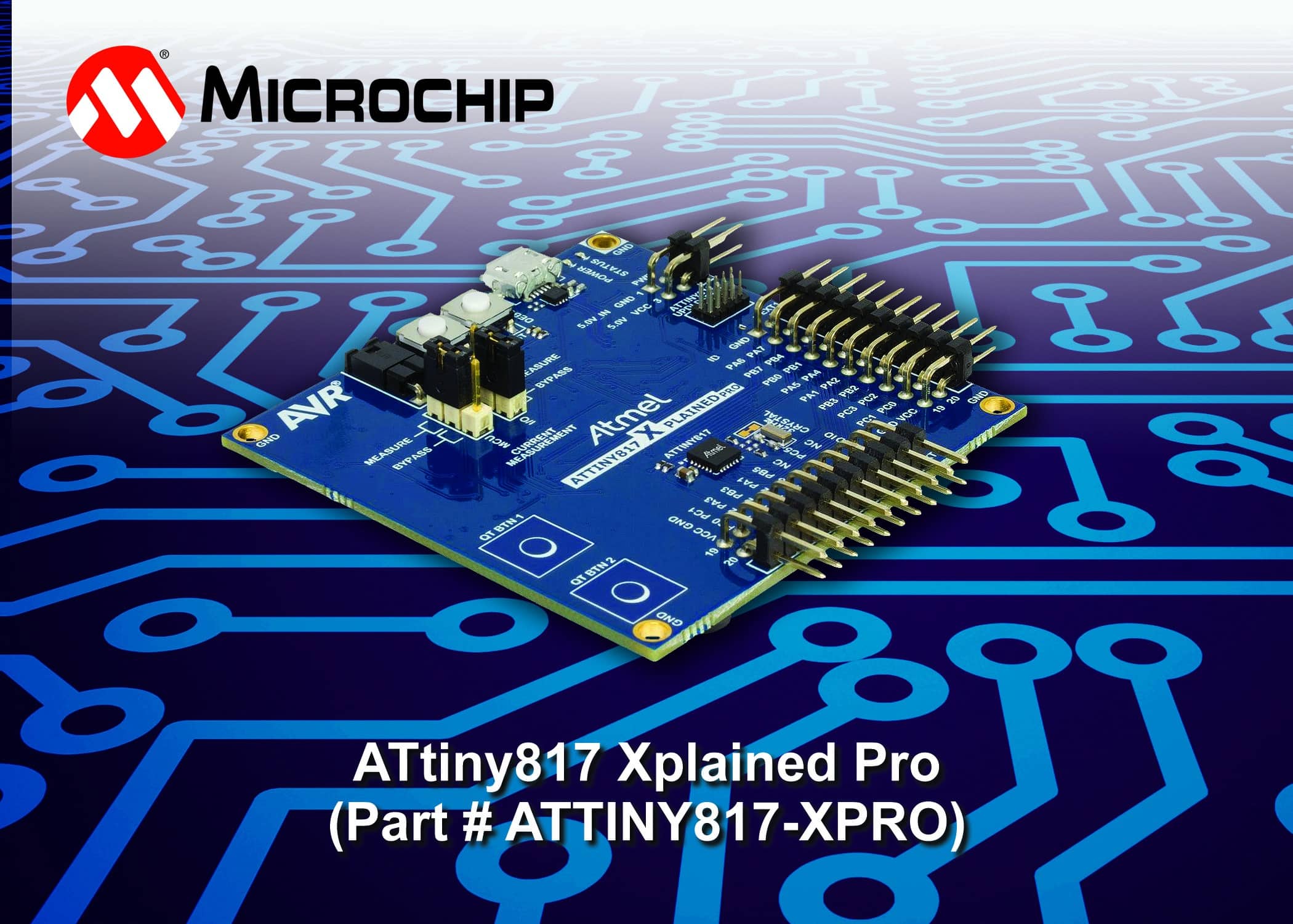 microchip ATtiny817 Xplained Pro