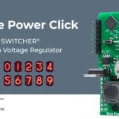 La placa complementaria Nixie Power Click y el protector Nixie de MIKROE