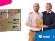 Mouser Electronics nombrado Mejor promotor de nuevos productos de 2024 por Diotec Semiconductor