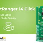 LightRanger 14 Click de MIKROE ofrece medición de distancia y profundidad de alta precisión mediante tecnología de tiempo de vuelo directo. LightRanger 14 Click de MIKROE
