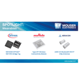 Mouser amplía su cartera de electrónica ponible con componentes compactos, de bajo consumo y alto rendimiento Mouser amplía su cartera de electrónica ponible con componentes compactos