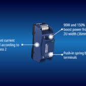 Una fuente ultradelgada de CA/CC para carril DIN suministra 90 W Una fuente ultradelgada de CACC para carril DIN suministra 90 Wjpg