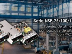 Serie NSP-75/100/150/200/320: Fuentes de alimentación compactas y de alta fiabilidad con PFC Fuentes de alimentación compactas y de alta fiabilidad con PFC