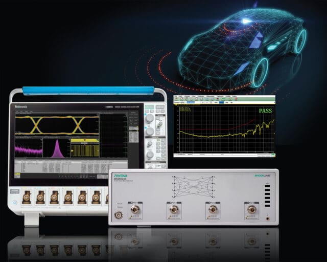 Anritsu ofrece una solución integral para pruebas de Ethernet automotriz con osciloscopio Tektronix