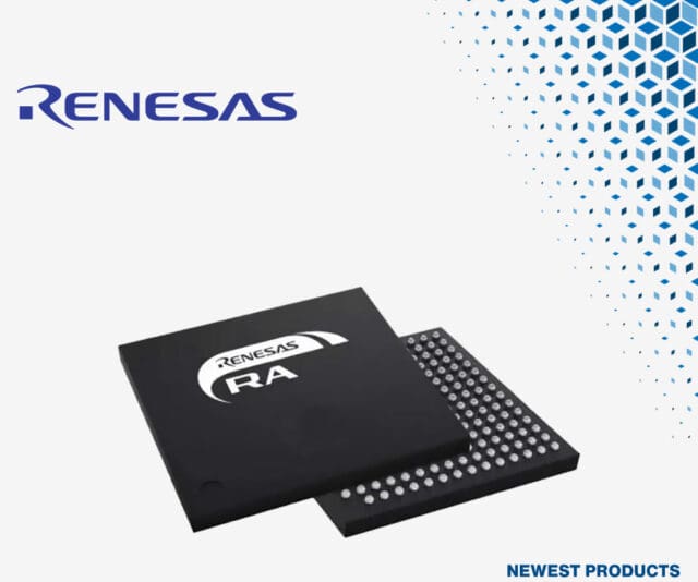 Mouser ya distribuye los nuevos microcontroladores RA8D2 de Renesas Electronics para aplicaciones de IoT e industriales