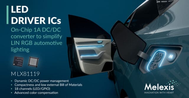 Melexis integra un convertidor DCDC para simplificar la iluminación de automoción LED RGB LIN Melexis integra un convertidor DCDC para simplificar la iluminación de automoción LED RGB LIN