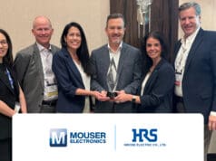 Mouser, nombrado Distribuidor Global de Servicio Excelente del Año 2025 por Hirose Electric por cuarto año consecutivo Mouser nombrado Distribuidor Global de Servicio Excelente del Año 2025 por Hirose Electric por cuarto año consecutivo