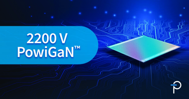 Power Integrations presenta la primera tecnología GaN de 2200 V del mundo para sistemas de alimentación de alto voltaje de próxima generación. Power Integrations presenta la primera tecnología GaN de 2200 V del mundo para sistemas de alimentación de alto voltaje de próxima generación.