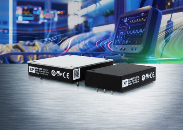 Convertidores CC-CC compactos de 60W y 150W que simplifican el diseño la alimentación de equipos médicos BF y CF