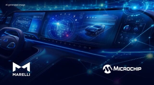 Microchip y Marelli desarrollan una solución de conectividad con pantallas de estándar abierto para vehículos definidos por software