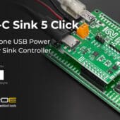 Añade alimentación USB-C con la placa USB-C Sink 5 Click de MIKROE Añade alimentación USB-C con la placa USB-C Sink 5 Click de MIKROE