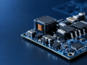 Módulo electrónico de potencia en primer plano