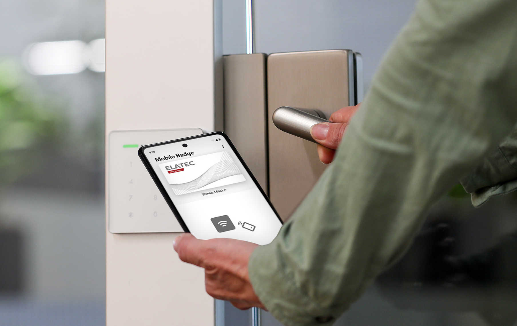 elatec Physical Access-secustos mobile badge
